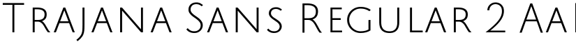 Trajana Sans Regular 2 font