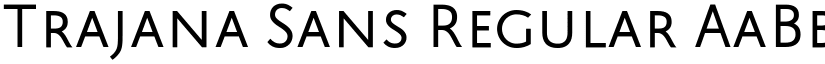 Trajana Sans Regular font