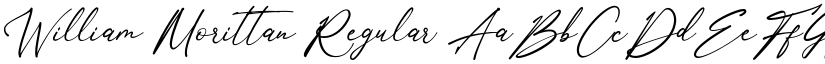 William Morittan Regular font