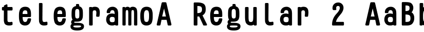 telegramoA Regular 2 font