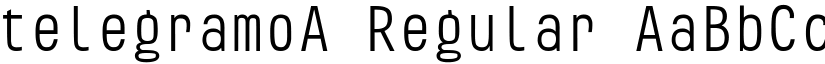 telegramoA Regular font