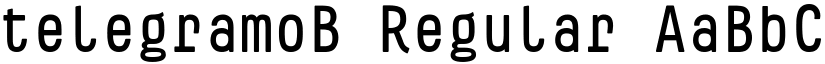 telegramoB Regular font