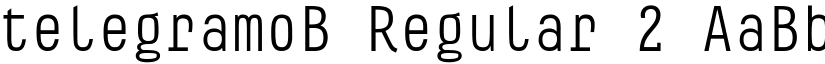 telegramoB Regular 2 font
