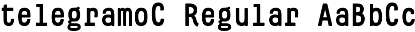 telegramoC Regular font