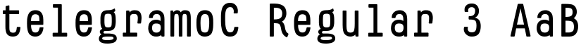 telegramoC Regular 3 font