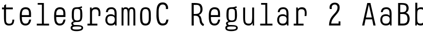 telegramoC Regular 2 font