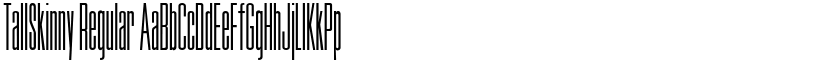 TallSkinny Regular font
