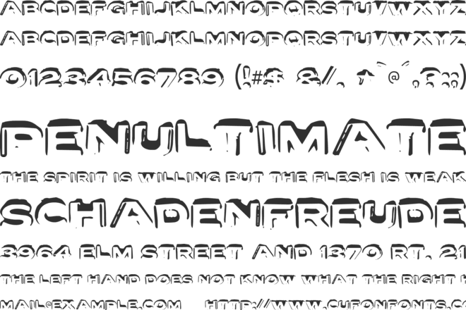 Letter Set font preview