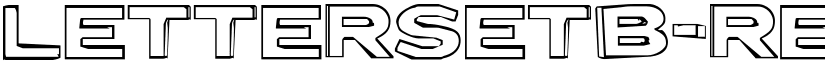 LetterSetB-Regular font