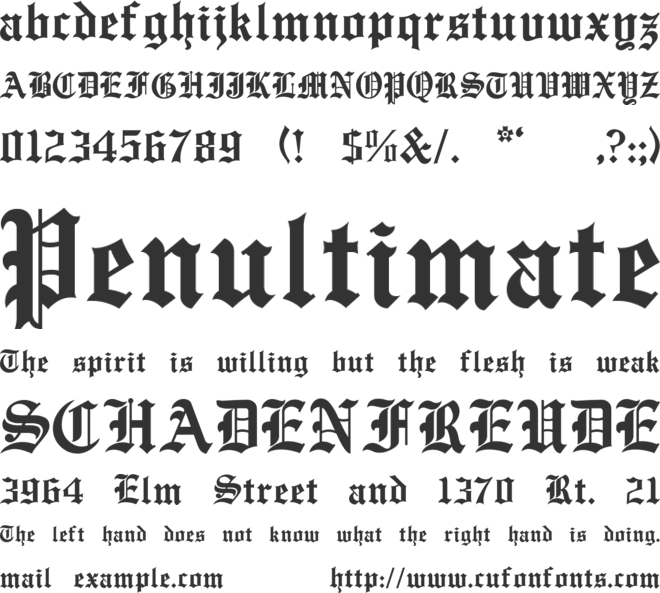 EnglishTowne-Normal font preview