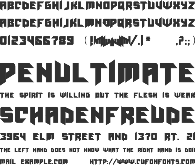AmazObitaemOstrovBold font preview