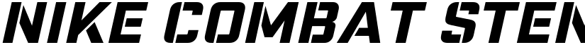 Nike Combat Stencil Regular font