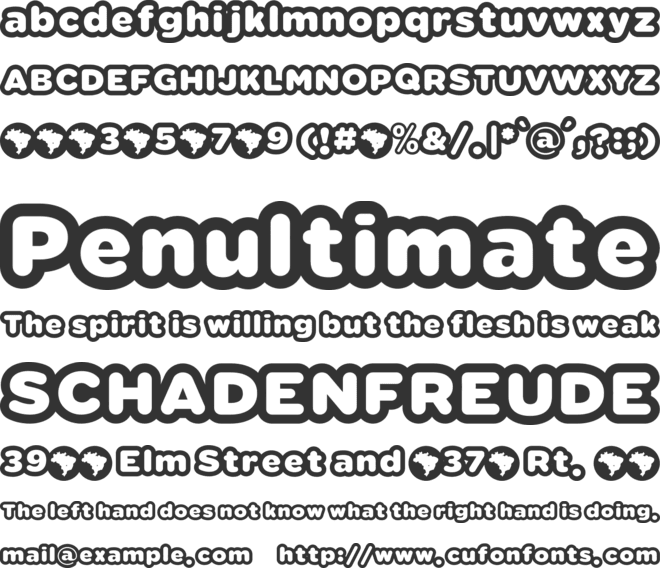 Vacaciones ffp font preview