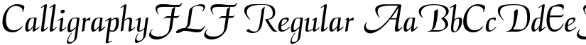 CalligraphyFLF Regular font