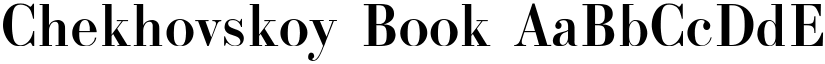 Chekhovskoy Book font