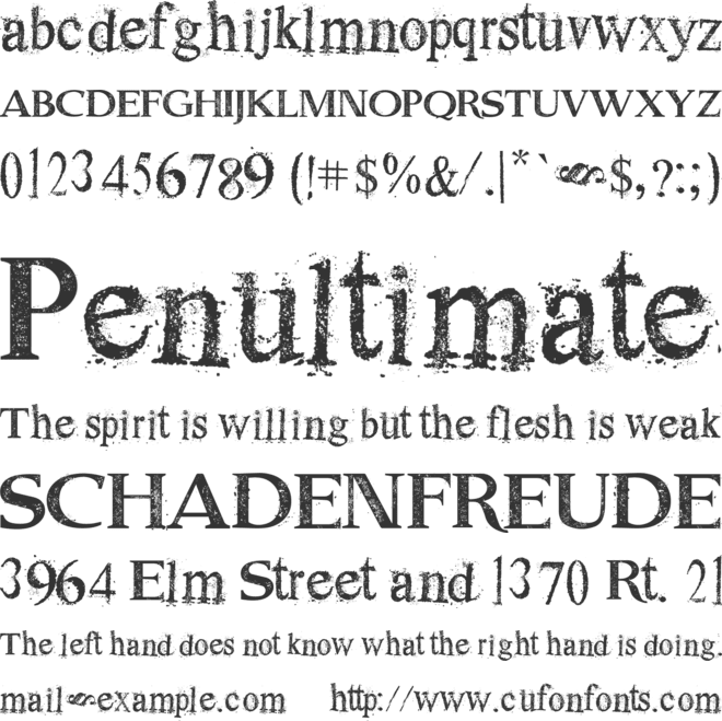 Dust Serif font preview