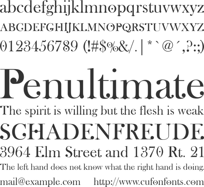 Wachinanga font preview