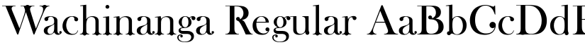 Wachinanga Regular font