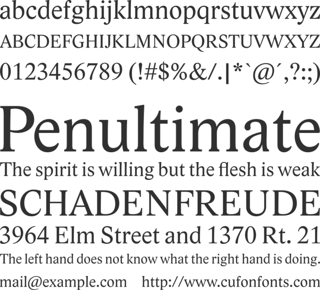 Lido STF font preview