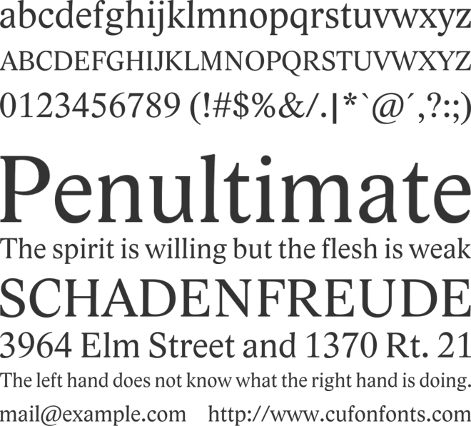 Lido STF font preview