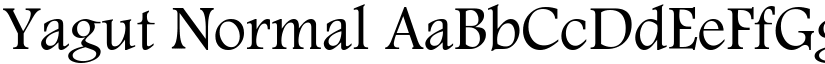 Yagut Normal font