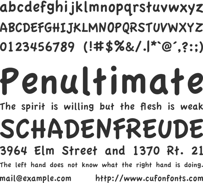 Apple Casual font preview