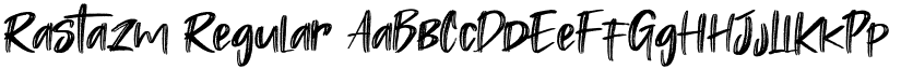 Rastazm Regular font