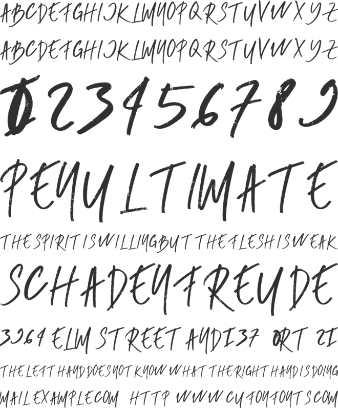 RUMBE font preview