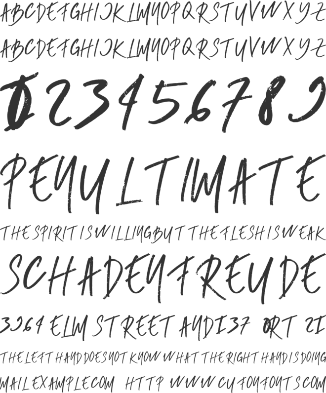 RUMBE font preview