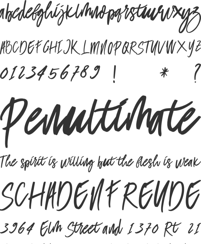 Delisa font preview