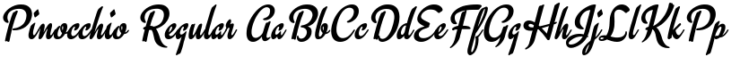 Pinocchio Regular font