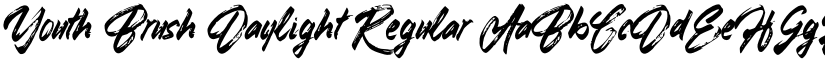 Youth Brush Daylight Regular font