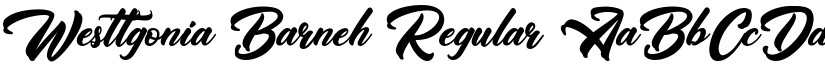 Westtgonia Barneh Regular font