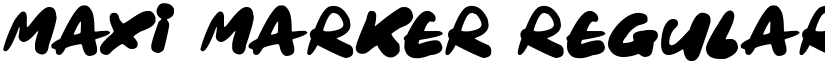 Maxi Marker Regular font