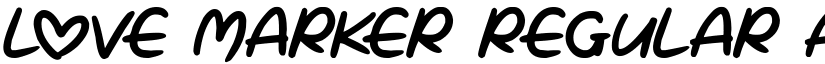 Love Marker Regular font