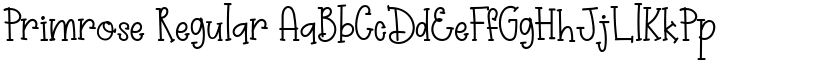 Primrose Regular font