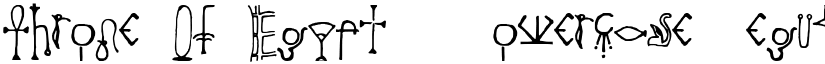 Throne Of Egypt _ Lowercase Regular font
