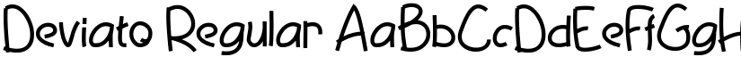 Deviato Regular font