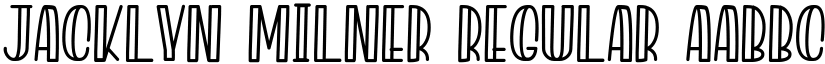 Jacklyn Milner Regular font