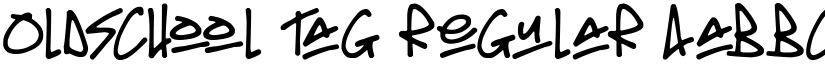 Oldschool Tag Regular font