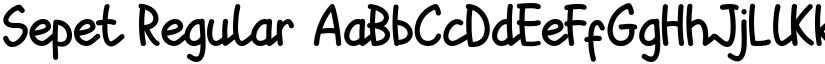 Sepet Regular font