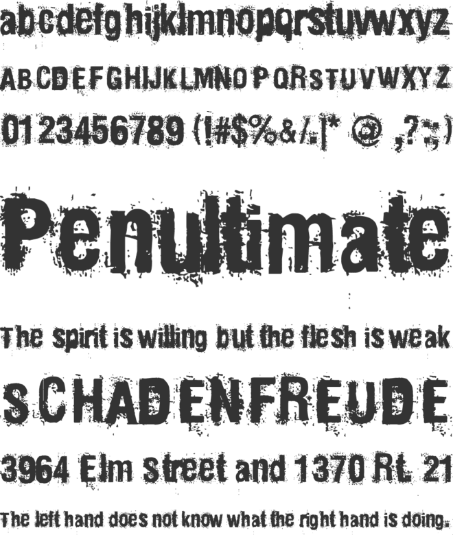 Mainpar font preview