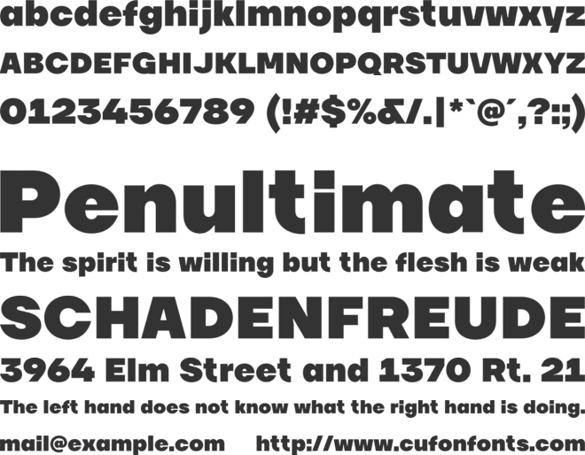 Willump font preview