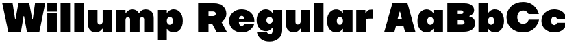 Willump Regular font