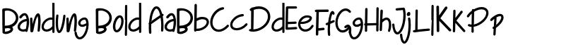 Bandung Bold font