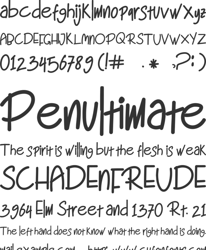 Bandung font preview