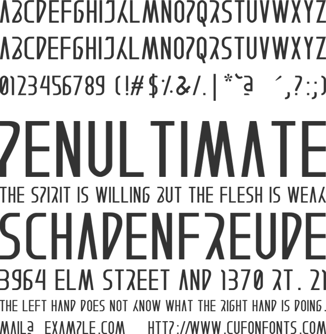 < AFTERAIN /> font preview
