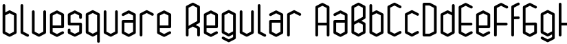 bluesquare Regular font