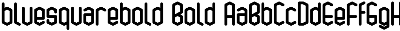 bluesquarebold Bold font