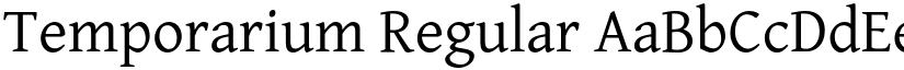 Temporarium Regular font